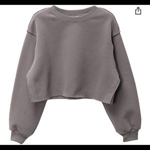Cropped Crew Sweatshirt